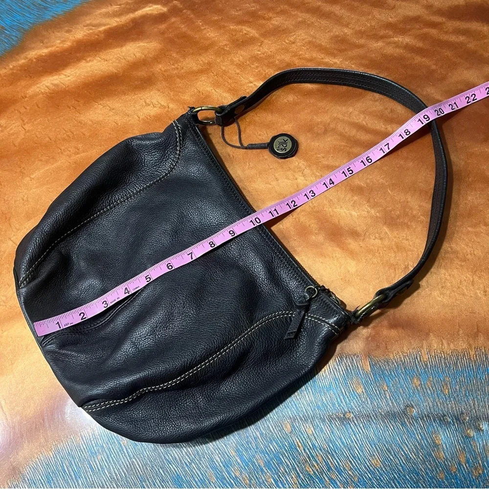 The Sak dark brown Leather Shoulder Bag